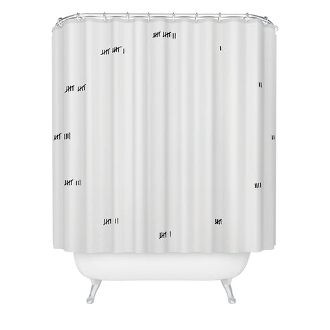 Rick Crane Doing Time Clock 1 Shower Curtain