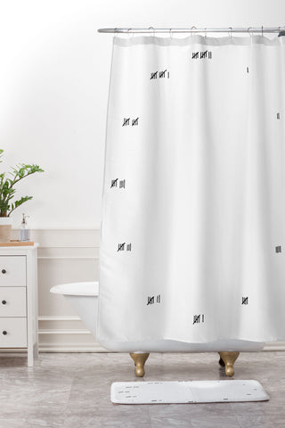 Rick Crane Doing Time Clock 1 Shower Curtain And Mat