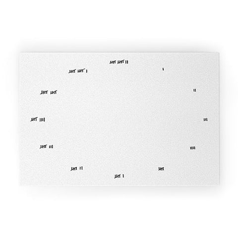 Rick Crane Doing Time Clock 1 Welcome Mat