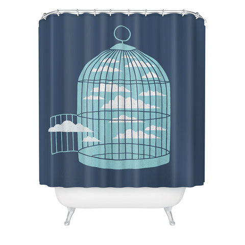 Rick Crane Free As a Bird Shower Curtain