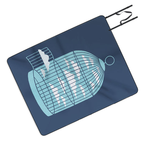 Rick Crane Free As a Bird Outdoor Blanket