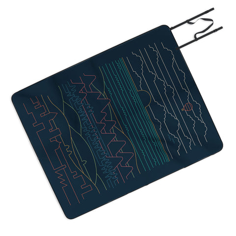 Rick Crane Linear Landscape Outdoor Blanket