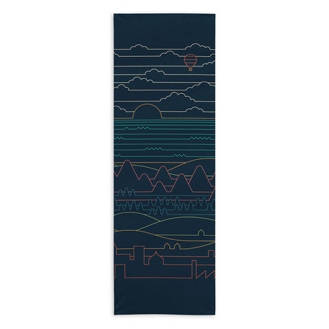 Rick Crane Linear Landscape Yoga Towel