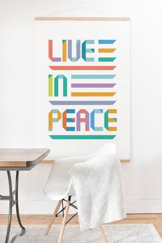 Rick Crane Live In Peace Art Print And Hanger
