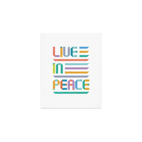 Rick Crane Live In Peace Art Print
