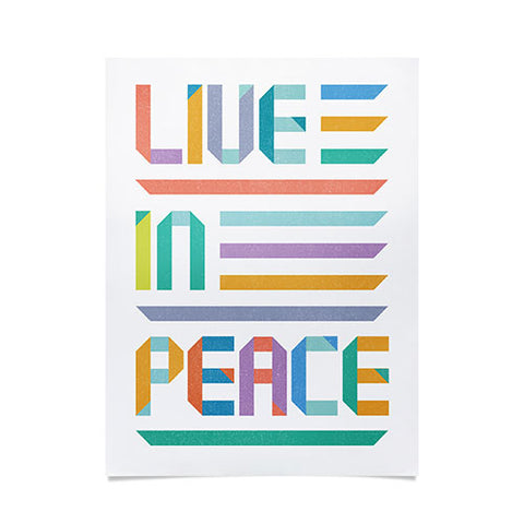 Rick Crane Live In Peace Poster