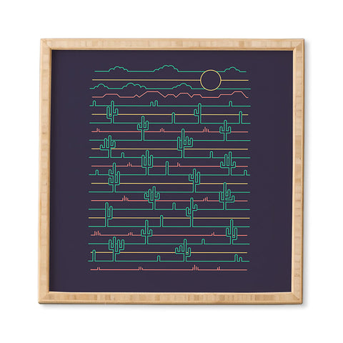 Rick Crane Saguaro Sunrise Framed Wall Art