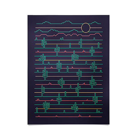 Rick Crane Saguaro Sunrise Poster