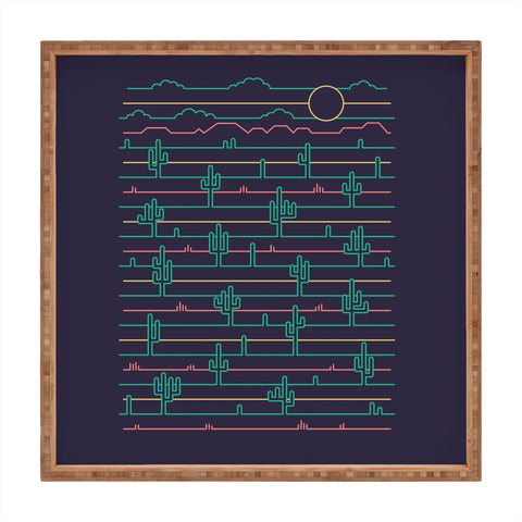 Rick Crane Saguaro Sunrise Square Tray