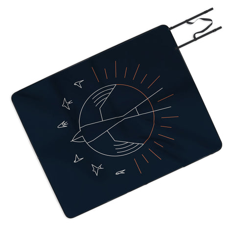 Rick Crane Swallow The Sun I Outdoor Blanket