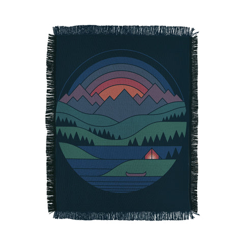Rick Crane The Lake At Twilight Throw Blanket
