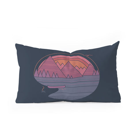 Rick Crane The Mountains are Calling I Oblong Throw Pillow