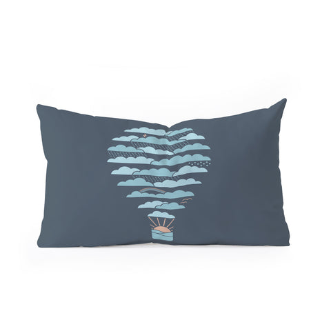 Rick Crane Weather Balloon Oblong Throw Pillow