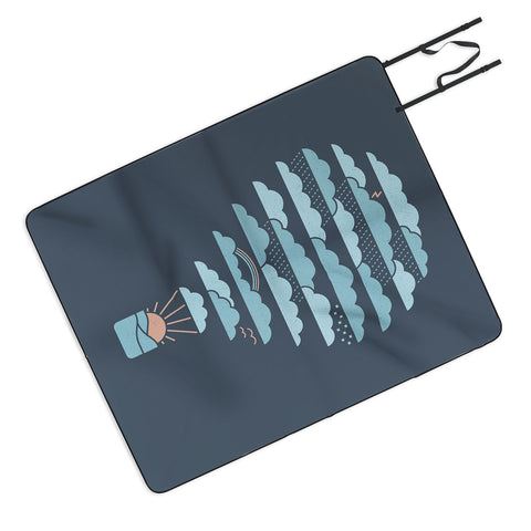 Rick Crane Weather Balloon Picnic Blanket