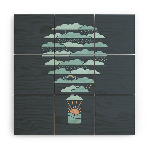 Rick Crane Weather Balloon Wood Wall Mural
