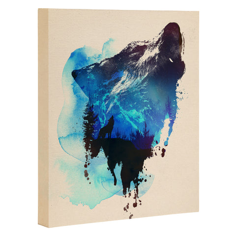 Robert Farkas Alone As A Wolf Art Canvas