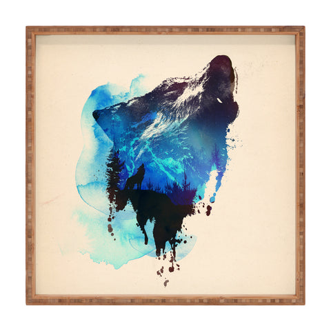 Robert Farkas Alone As A Wolf Square Tray