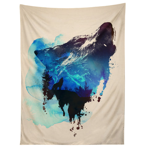 Robert Farkas Alone As A Wolf Tapestry