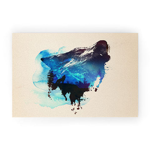 Robert Farkas Alone As A Wolf Welcome Mat