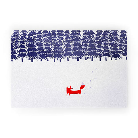 Robert Farkas Alone In The Forest Welcome Mat