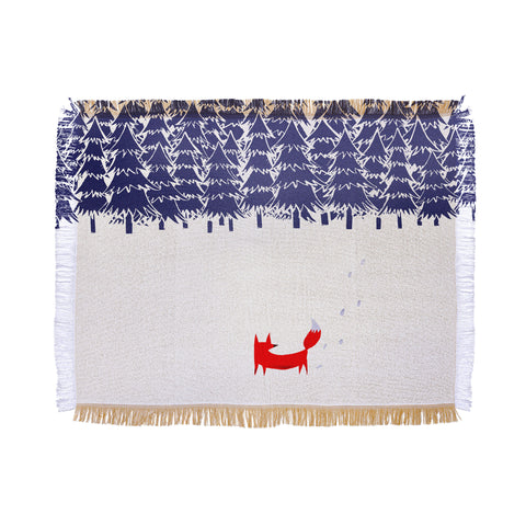 Robert Farkas Alone In The Forest Throw Blanket
