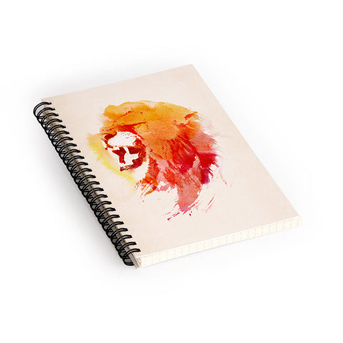 Robert Farkas Angry Lion Spiral Notebook