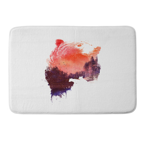Robert Farkas Bear forest Memory Foam Bath Mat