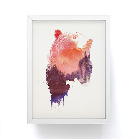 Robert Farkas Bear forest Framed Mini Art Print