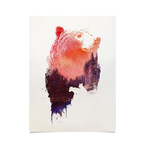 Robert Farkas Bear forest Poster
