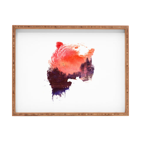 Robert Farkas Bear forest Rectangular Tray
