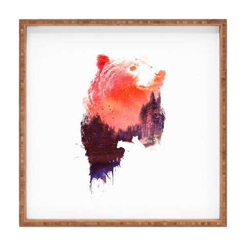 Robert Farkas Bear forest Square Tray