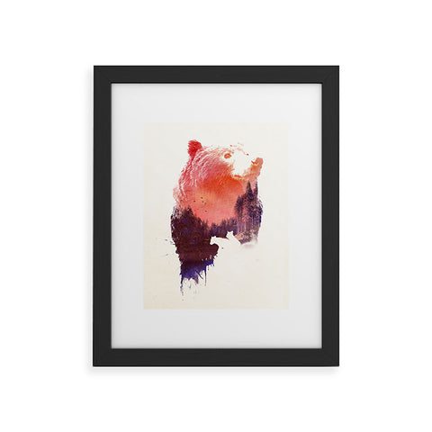 Robert Farkas Bear forest Framed Art Print