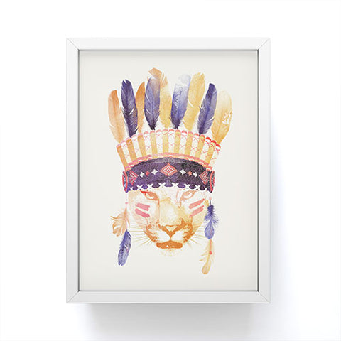 Robert Farkas Big chief Framed Mini Art Print