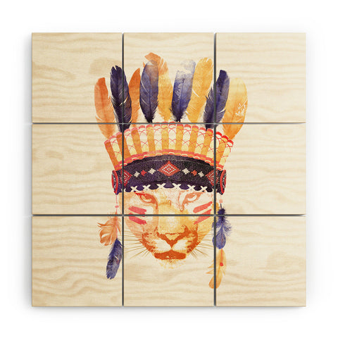 Robert Farkas Big chief Wood Wall Mural