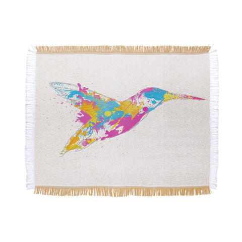 Robert Farkas Bird Of Colour Throw Blanket