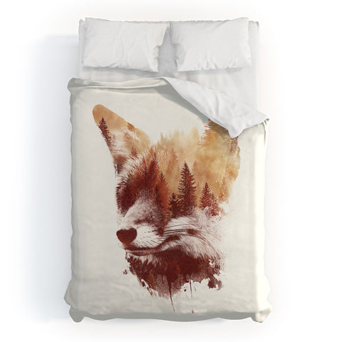 Robert Farkas Blind Fox Duvet Cover