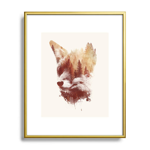Robert Farkas Blind Fox Metal Framed Art Print