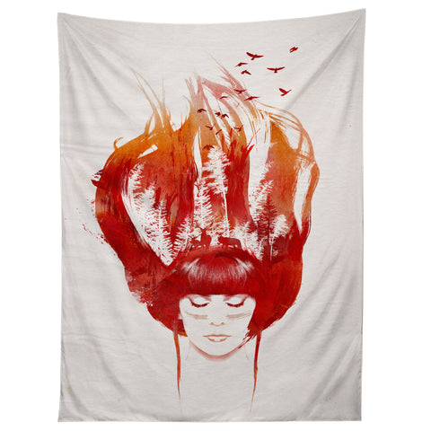 Robert Farkas Burning Forest Tapestry