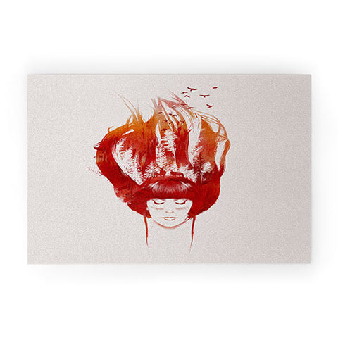 Robert Farkas Burning Forest Welcome Mat
