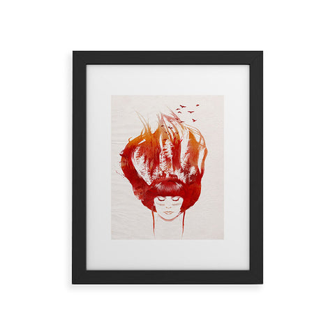 Robert Farkas Burning Forest Framed Art Print