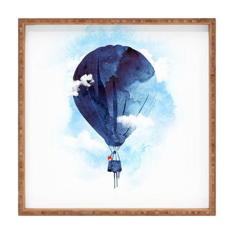Robert Farkas Bye bye balloon Square Tray