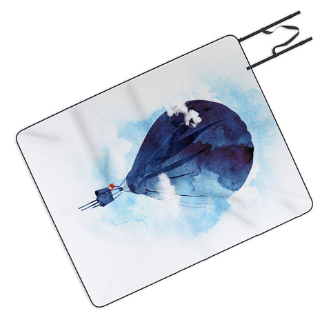 Robert Farkas Bye bye balloon Picnic Blanket