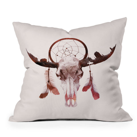 Robert Farkas Deadly desert Throw Pillow