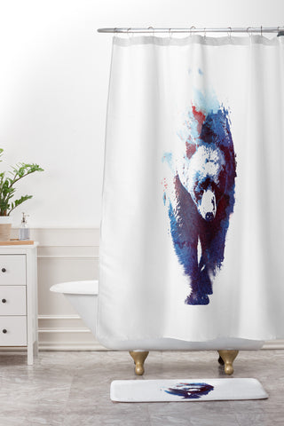 Robert Farkas Death run Shower Curtain And Mat
