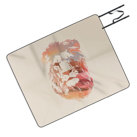 Robert Farkas Desert lion Picnic Blanket