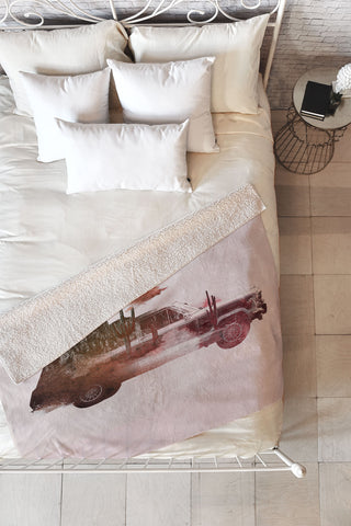 Robert Farkas Drive me back home 02 Fleece Throw Blanket