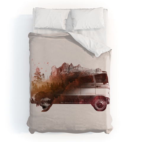 Robert Farkas Drive me back home Duvet Cover