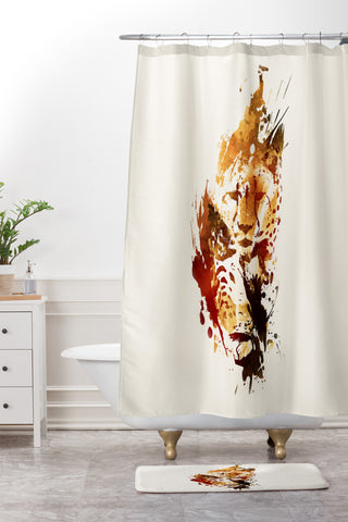 Robert Farkas El Guepardo Shower Curtain And Mat