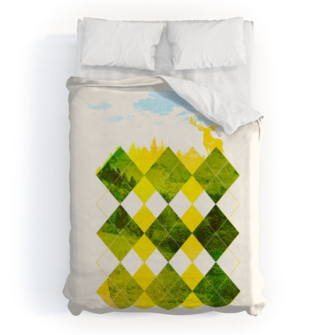Robert Farkas Elegant Forest Duvet Cover