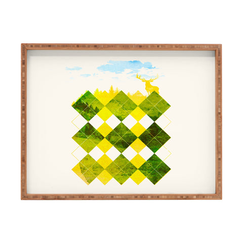 Robert Farkas Elegant Forest Rectangular Tray